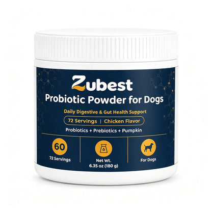 Zubest Probiotic Powder for Dogs, 180 g bottle