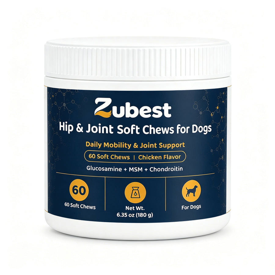 Zubest Hip & Joint Support Soft Chews for Dogs, 60-count bottle