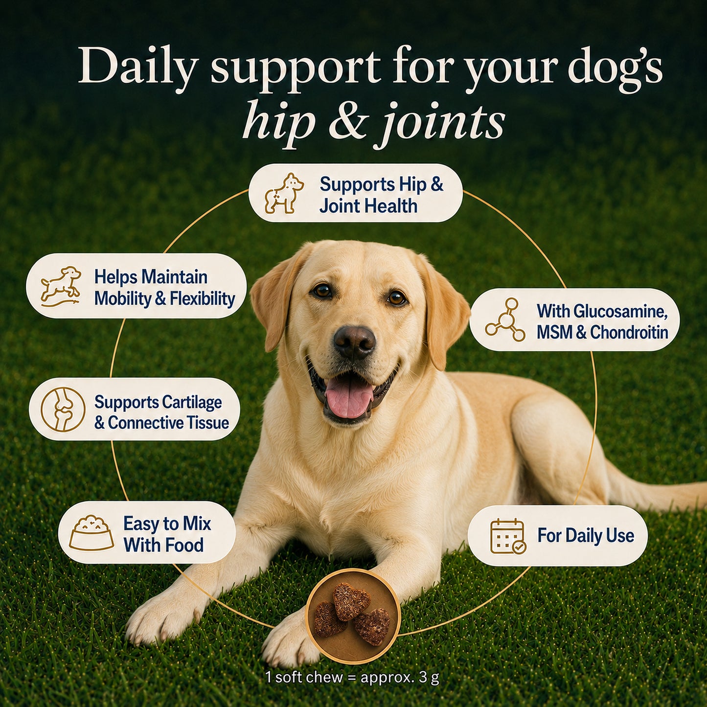 Zubest Dog Hip & Joint Support Soft Chews