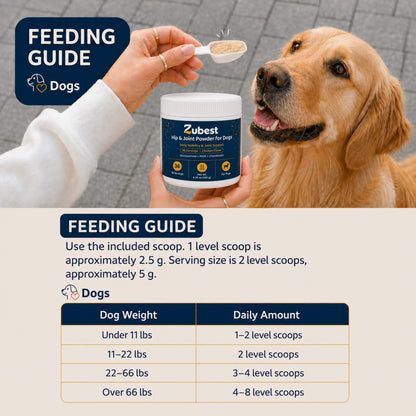 Zubest Dog Hip & Joint Support Powder