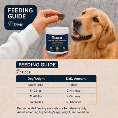 Zubest Dog Hip & Joint Support Soft Chews